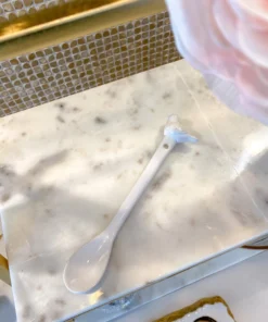 Inspire Me! Home Decor White Stir Spoon W/ Bird Topper