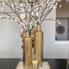 Inspire Me! Home Decor Gold Textured Ceramic Bottle Vases (2 Sizes)