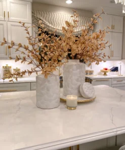 Inspire Me! Home Decor Jars Patterned White Jar With Lid (2 Sizes)