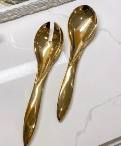 Inspire Me! Home Decor Sleek Gold Servers