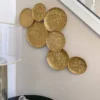 Inspire Me! Home Decor WALL ART & MIRRORS Gold Circle Textured Wall Decor