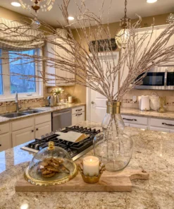 Inspire Me! Home Decor Gold Bordered Glass Cake Dome