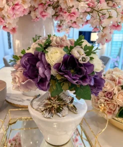 Inspire Me! Home Decor 11" Hydrangea/Ranunculus/Anemone Bundle Floral Stems