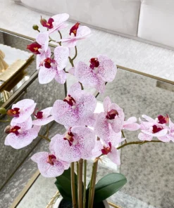 Inspire Me! Home Decor Pink Faux Orchid Potted Faux Plant