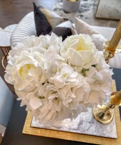 Inspire Me! Home Decor Floral Stems Real-Touch Hydrangea Stem (4 Colors)