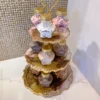 Inspire Me! Home Decor 3-Tiered Resin Cake Stand