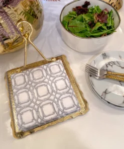 Inspire Me! Home Decor Decorative Square Lunch Napkins (9 Patterns)