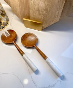 Inspire Me! Home Decor Wood Servers W/ Marble Handle KITCHEN