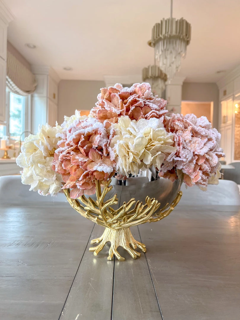 Inspire Me! Home Decor 27" White Snow Sprinkle Hydrangea Stem