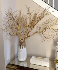 Inspire Me! Home Decor 37" Gold Metallic Manzanita Branch