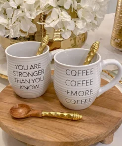 Inspire Me! Home Decor Coffee Coffee + More Coffee Mug KITCHEN