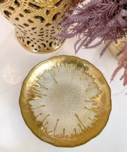 Inspire Me! Home Decor Gold Dipped Large Bowl