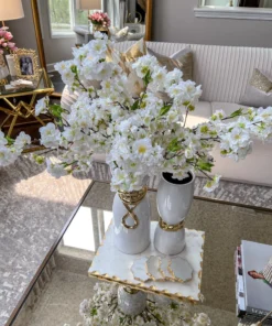 Inspire Me! Home Decor Floral Stems 18" Cherry Blossom Stem (3 Colors)