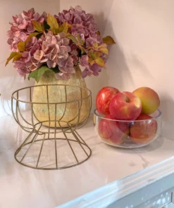 Inspire Me! Home Decor Gold Wire Compote