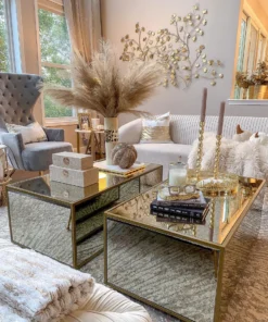 Inspire Me! Home Decor Light Feathered Pampa Grass Stem (4 Colors) Floral Stems