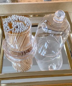 Inspire Me! Home Decor Glass Cloche With White Tip Matches