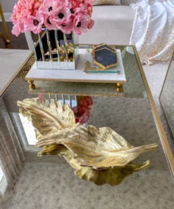 Inspire Me! Home Decor Double Metal Leaf Tray (2 Colors)