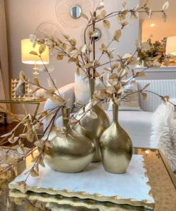 Inspire Me! Home Decor Slim Neck Hammered Texture Vase (3 Sizes)