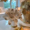 Inspire Me! Home Decor Large Beaded Ivory Magnolia Stem