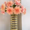Inspire Me! Home Decor Real Touch Coral Dahlia Stem