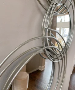 Inspire Me! Home Decor WALL ART & MIRRORS Spiral Circle Wall Mirror (2 Colors)