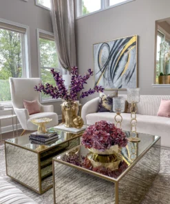 Inspire Me! Home Decor Deep Purple Dendrobium Orchid Stem