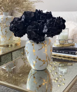 Inspire Me! Home Decor Black Hydrangea Stem