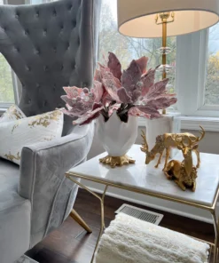 Inspire Me! Home Decor Gold Reindeer With Wreath