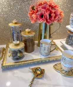 Inspire Me! Home Decor Gold Hammered Texture Pitcher (2 Sizes)