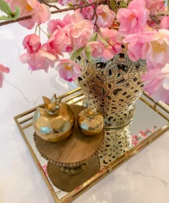 Inspire Me! Home Decor Gold Fruit Serving Dish (2 Sizes)