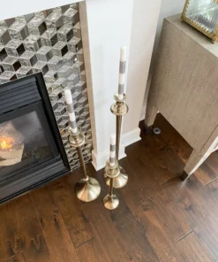 Inspire Me! Home Decor Silver Band Taper Candles (Set Of 6)