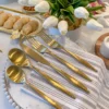 Inspire Me! Home Decor Matte Gold Flatware Set (4 Place Settings)