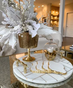 Inspire Me! Home Decor Gold Footed Vase