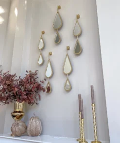 Inspire Me! Home Decor WALL ART & MIRRORS Teardrop Mirrors (Set Of 5) (2 Colors)