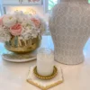Inspire Me! Home Decor Marble Hexagon Trivet W/ Gold Edge