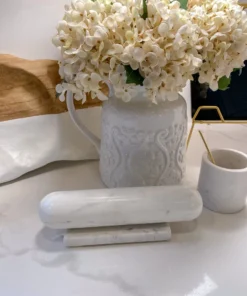 Inspire Me! Home Decor Marble Rolling Pin With Marble Base