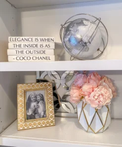 Inspire Me! Home Decor Silver Globe Office Decor