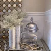Inspire Me! Home Decor Jars Oversized Silver Hammered Lid Apothecary Jar