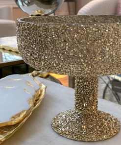 Inspire Me! Home Decor Large Jeweled Glass Decorative Bowl