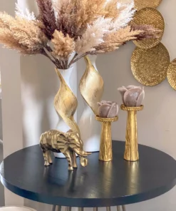 Inspire Me! Home Decor Gold Textured Metal Elephant Decor