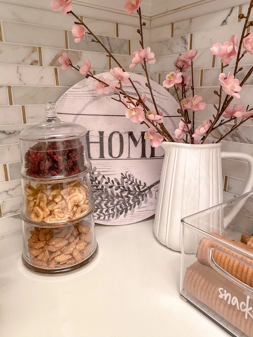 Inspire Me! Home Decor Three Section Clear Apothecary Jars With Lid (2 Sizes) KITCHEN