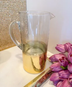Inspire Me! Home Decor Glass And Gold Ombre Pitcher