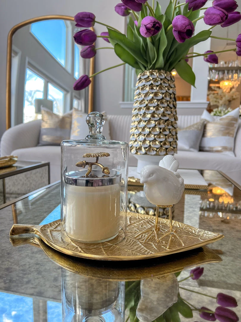 Inspire Me! Home Decor Metal Leaf Tray (2 Sizes)